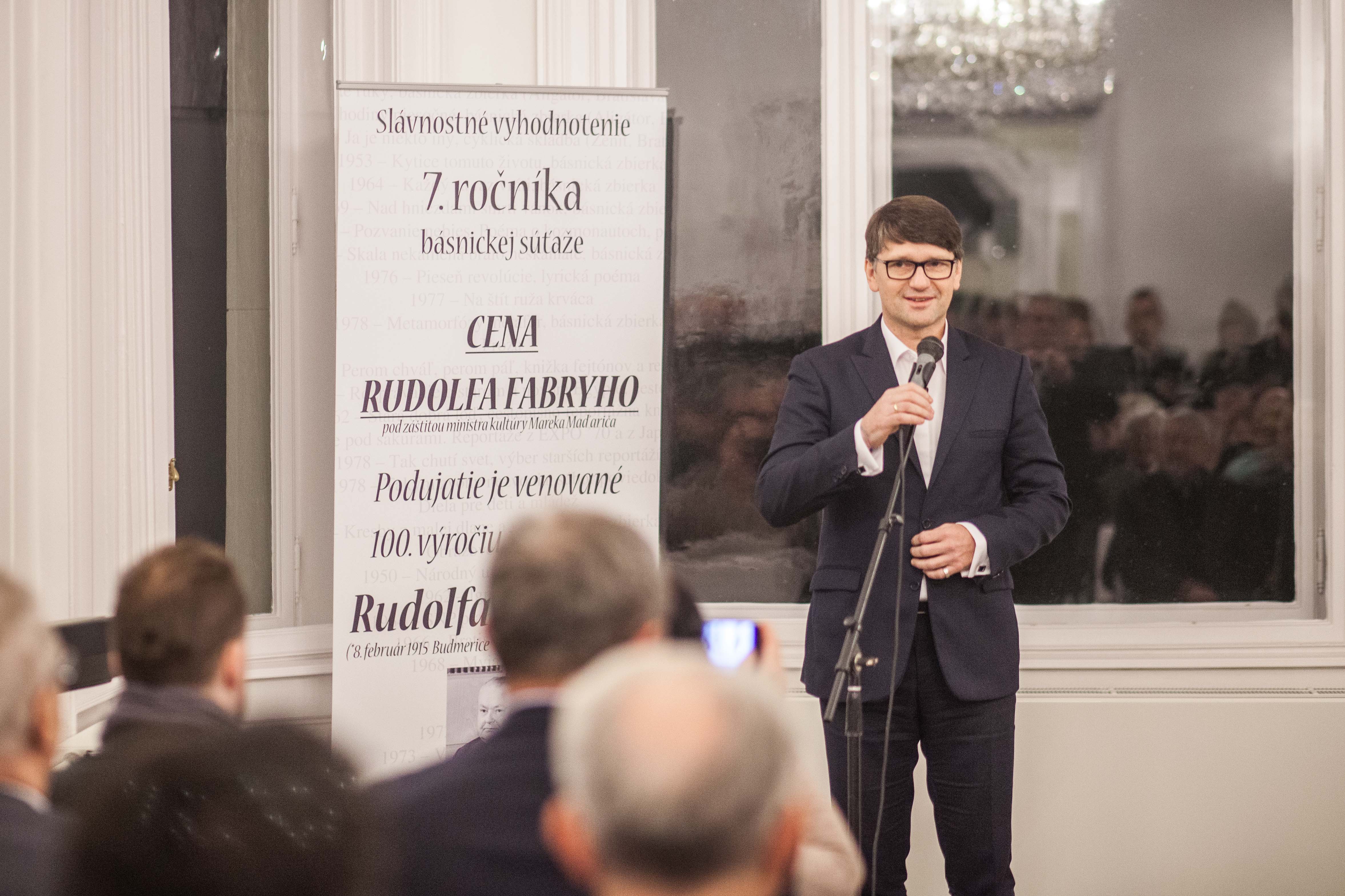 Cena Rudolfa Fabryho - príhovor ministra kultúry