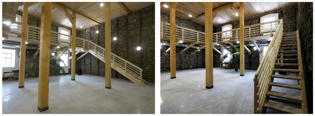 Sklad soli NKP Solivar v Prešove pred a po rekonštrukcii. Foto: Archív STM v Košiciach
