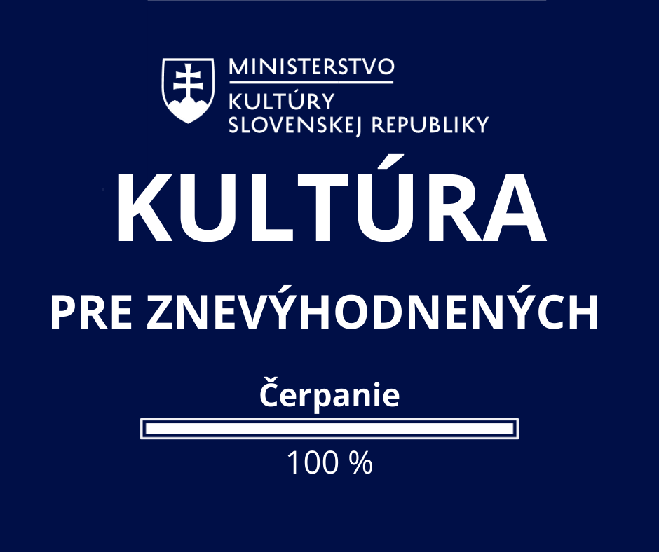 Na kultúru znevýhodnených skupín sa po rokoch rozdelia všetky zdroje