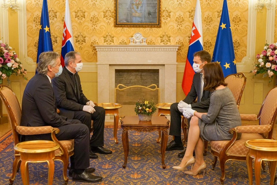Ministerka kultúry Natália Milanová a premiér Igor Matovič sa dnes stretli s predstaviteľmi cirkví na Slovensku