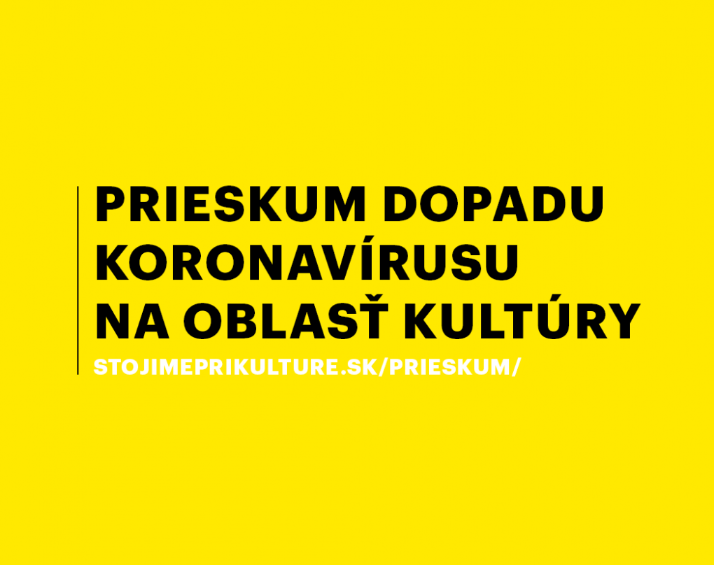 Prieskum dopadu koronavírusu na kultúru
