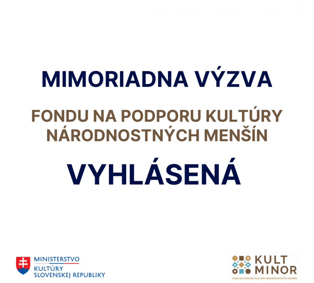 Extra podpora z MK SR ide aj pre menšinovú kultúru