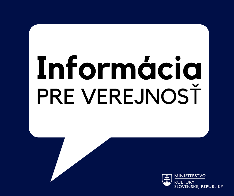Inštitúcie MK SR budú pre verejnosť zatvorené do 14. novembra