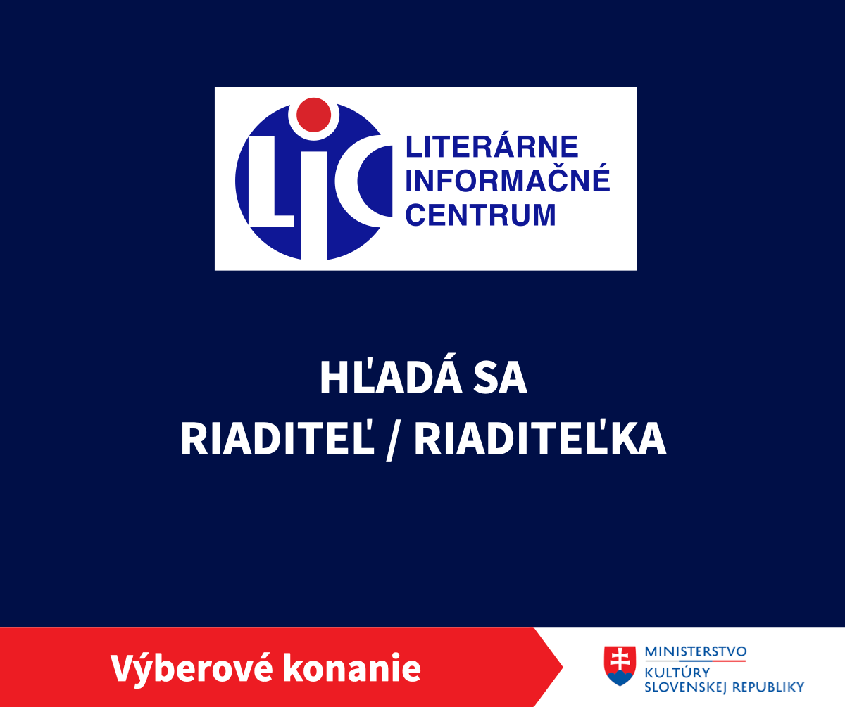 Ministerstvo kultúry hľadá nové vedenie Literárneho informačného centra