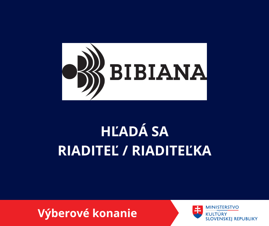 Výberové konanie na nové vedenie BIBIANY, medzinárodného domu umenia pre deti – verejné vypočutie kandidátov sa blíži