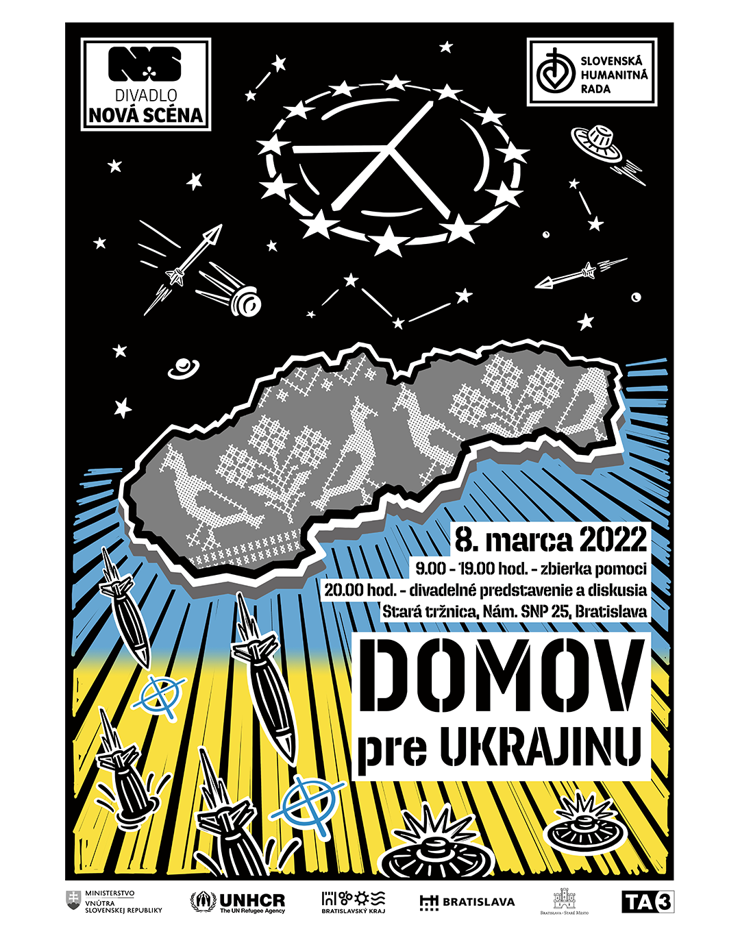Divadlo Nová scéna – DOMOV PRE UKRAJINU