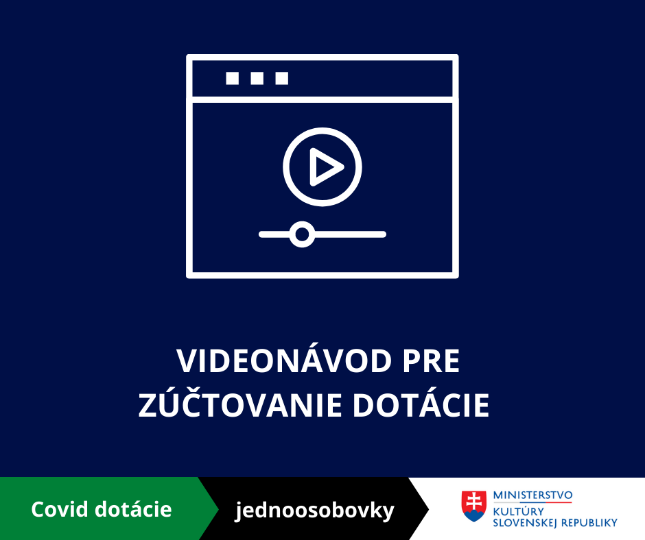 Zverejnili sme videonávod a metodické usmernenie k zúčtovaniu COVID dotácie pre jednoosobovky.