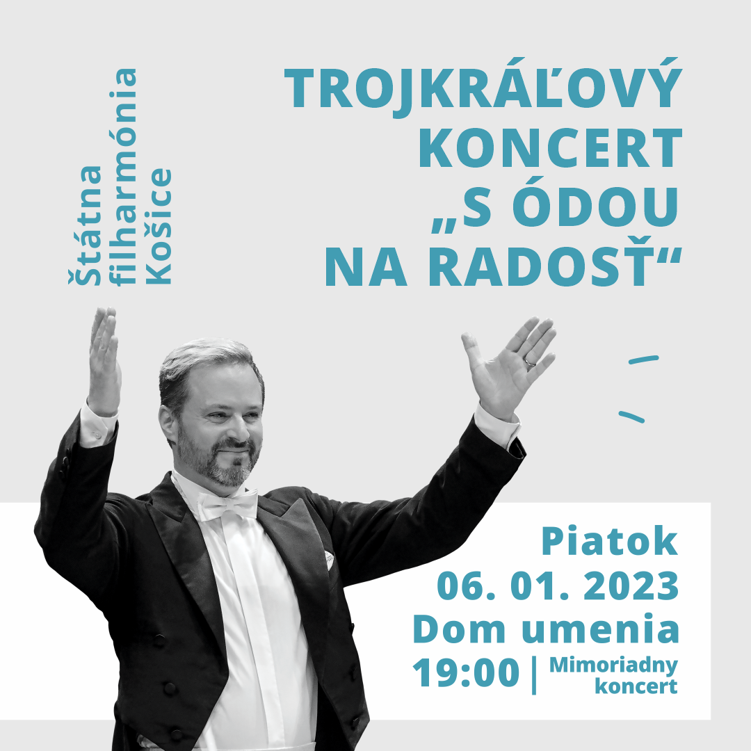 Trojkráľový koncert „S Ódou na radosť“ odštartuje novoročnú sezónu v košickej filharmónii