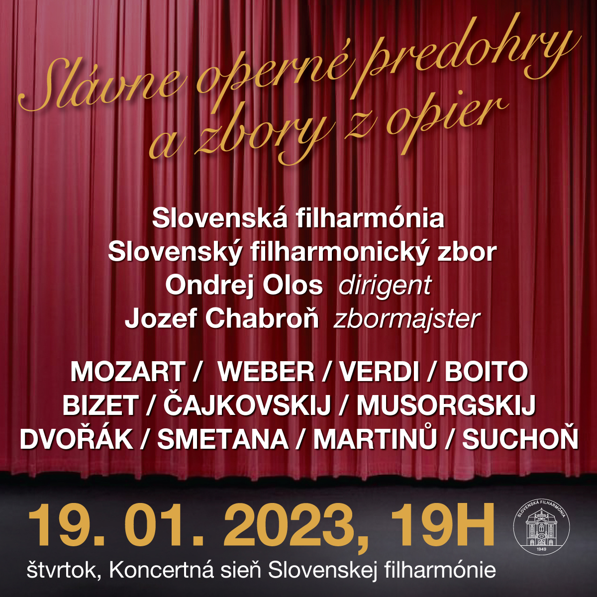 Operné predohry a zbory v Slovenskej filharmónii pod taktovkou Ondreja Olosa