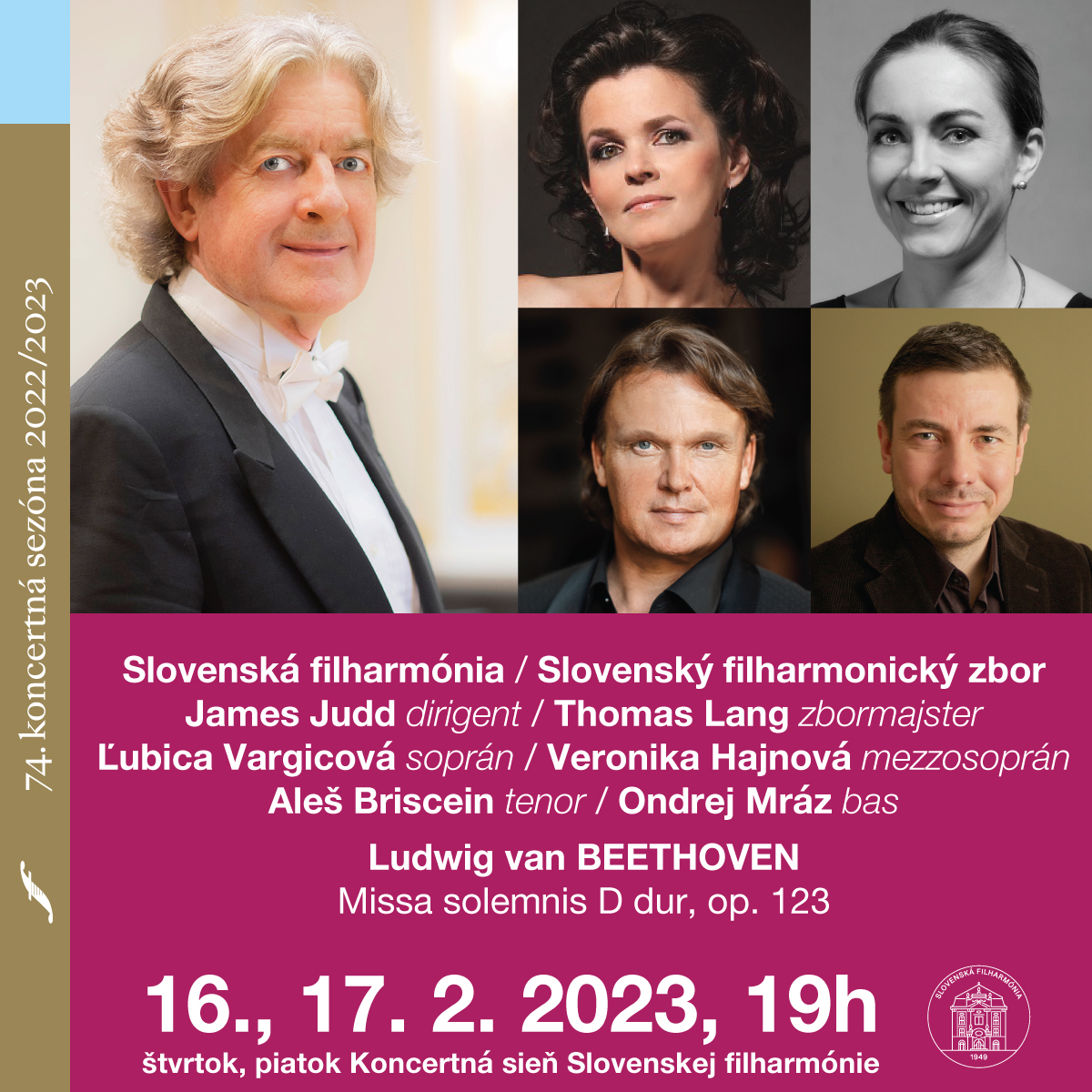 Missa solemnis Ludwiga van Beethovena pod taktovkou Jamesa Judda