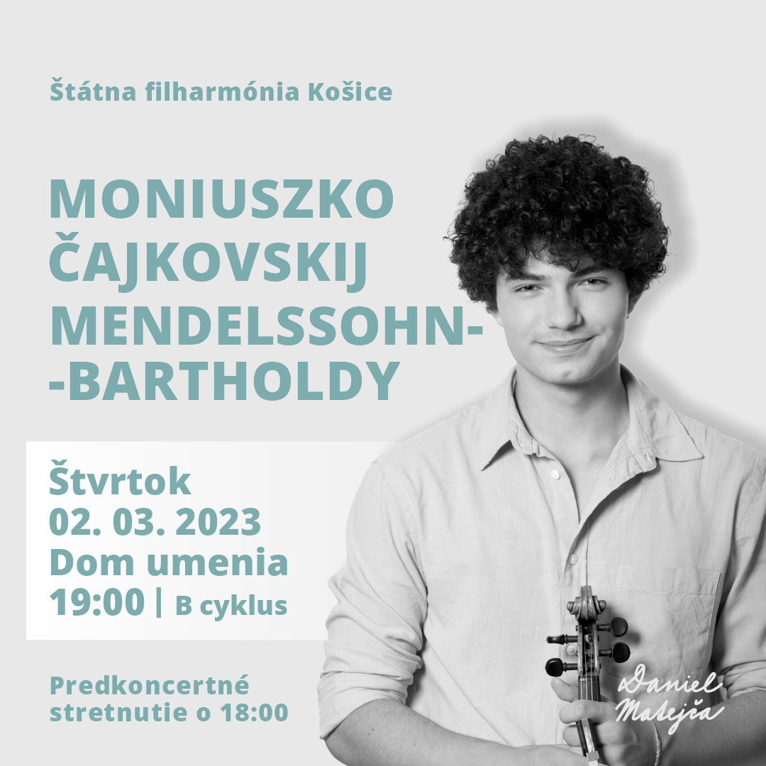 Čajkovského husľový koncert v podaní Daniela Matejču a košických filharmonikov