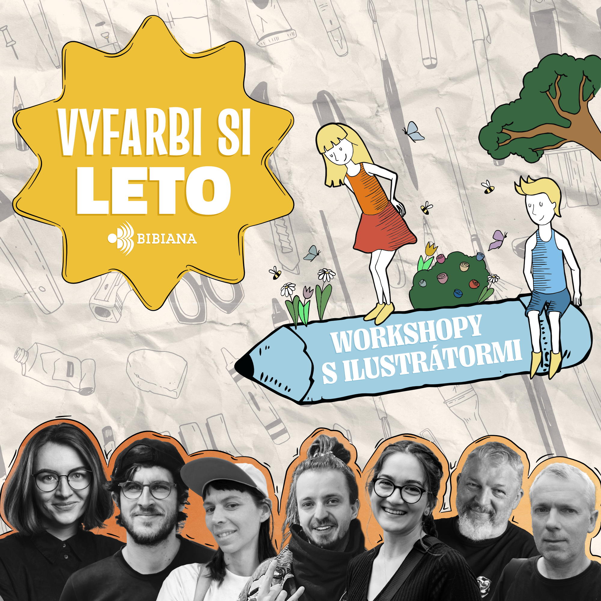 SLOVENSKÍ ILUSTRÁTORI BUDÚ V BIBIANE POČAS LETA TVORIŤ S DEŤMI