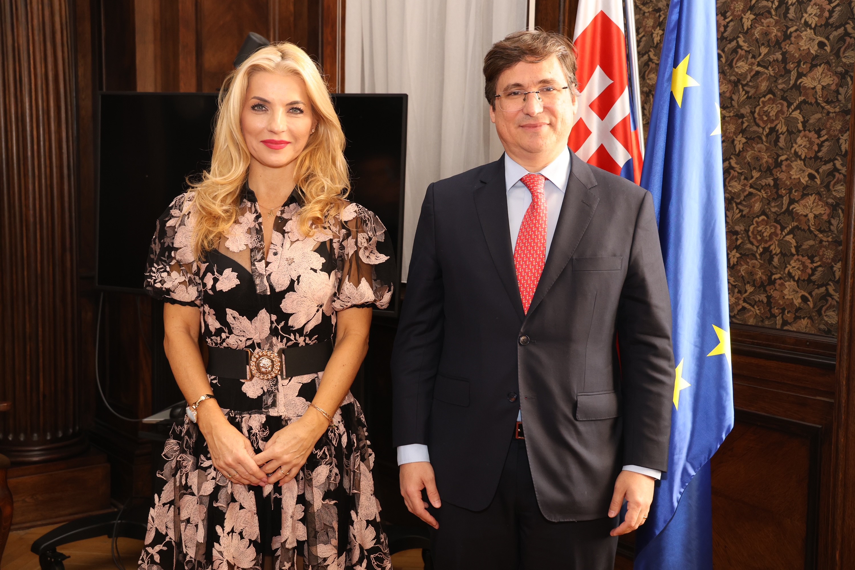 Ministerka kultúry SR Martina Šimkovičová prijala brazílskeho veľvyslanca Gabriela Boffa Moreiru
