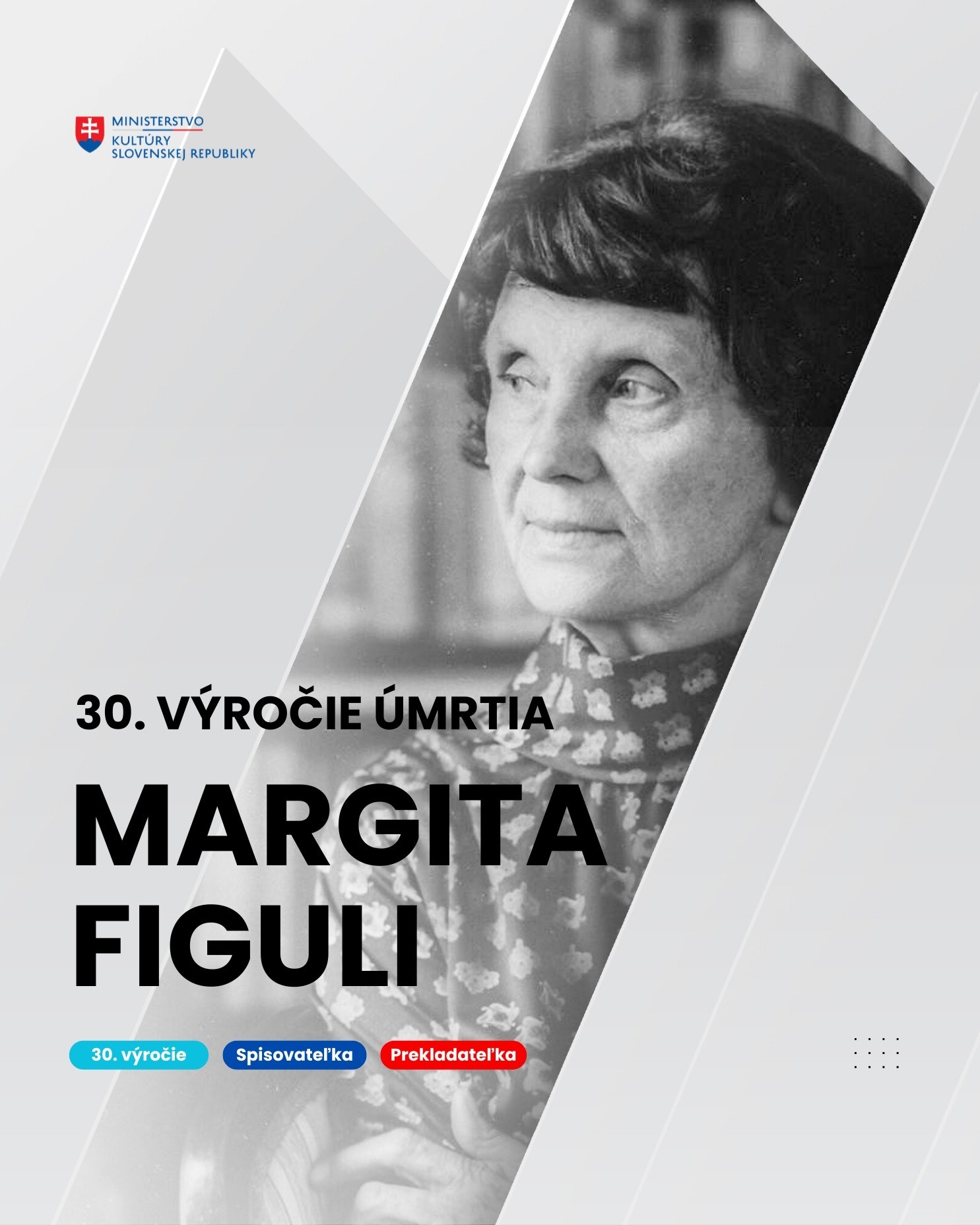 30. výročie úmrtia Margity Figuli – významnej slovenskej spisovateľky