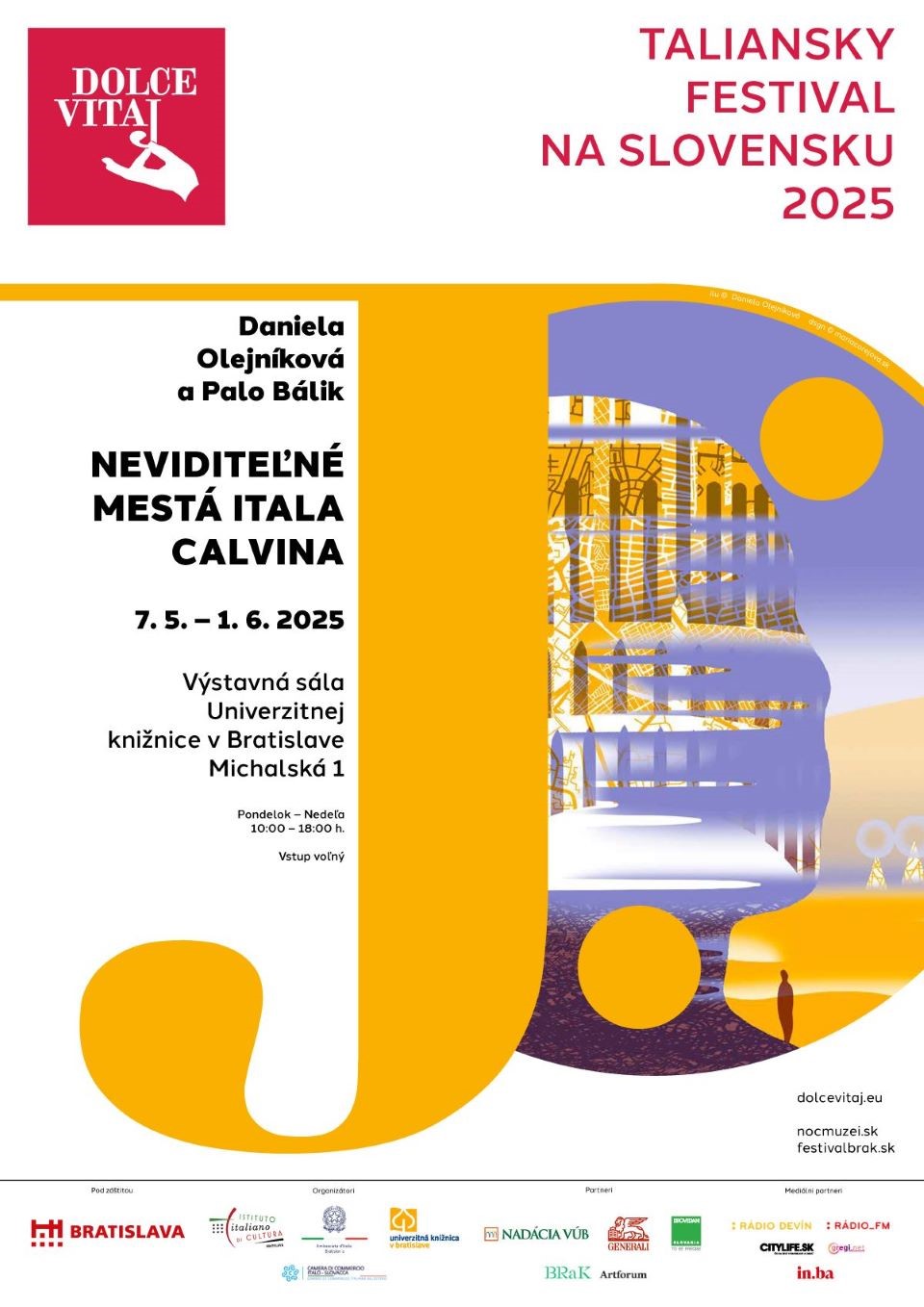UKB pozýva na výstavu: NEVIDITEĽNÉ MESTÁ ITALA CALVINA | 7. 5. – 1. 6. 2025 | Taliansky festival na Slovensku 2025