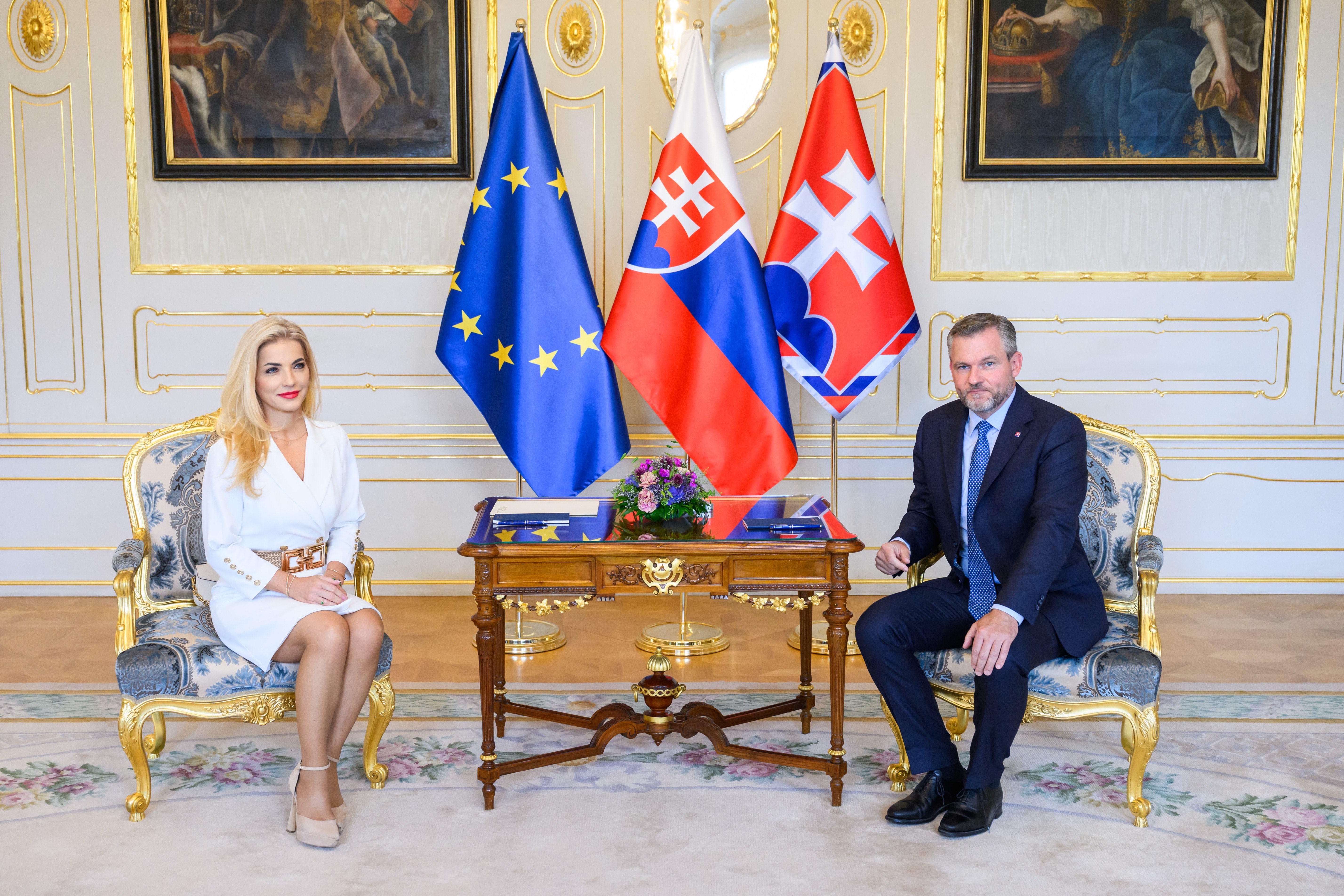 Stretnutie ministerky kultúry Martiny Šimkovičovej a prezidenta SR Petra Pellegriniho