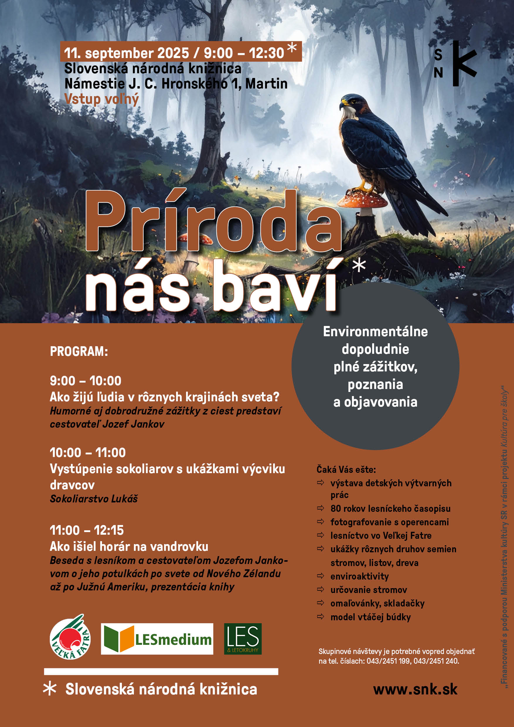 Slovenská národná knižnica pozýva na podujatie Príroda nás baví