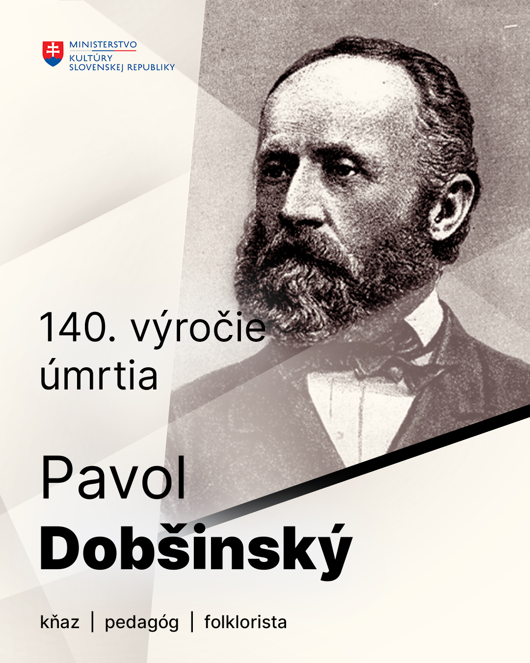 140. výročie úmrtia Pavla Dobšinského