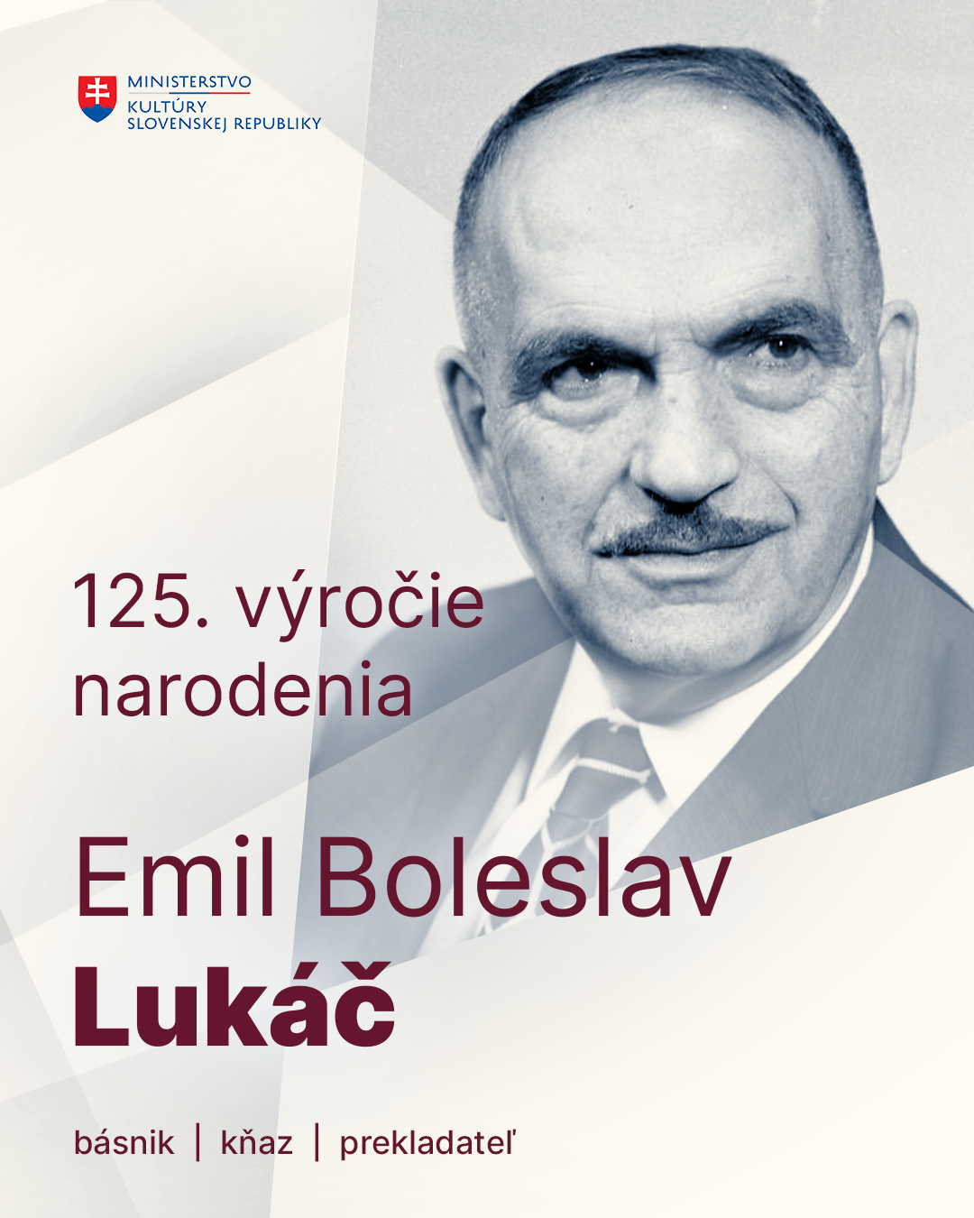 Pripomíname si 125. výročie narodenia Emila Boleslava Lukáča