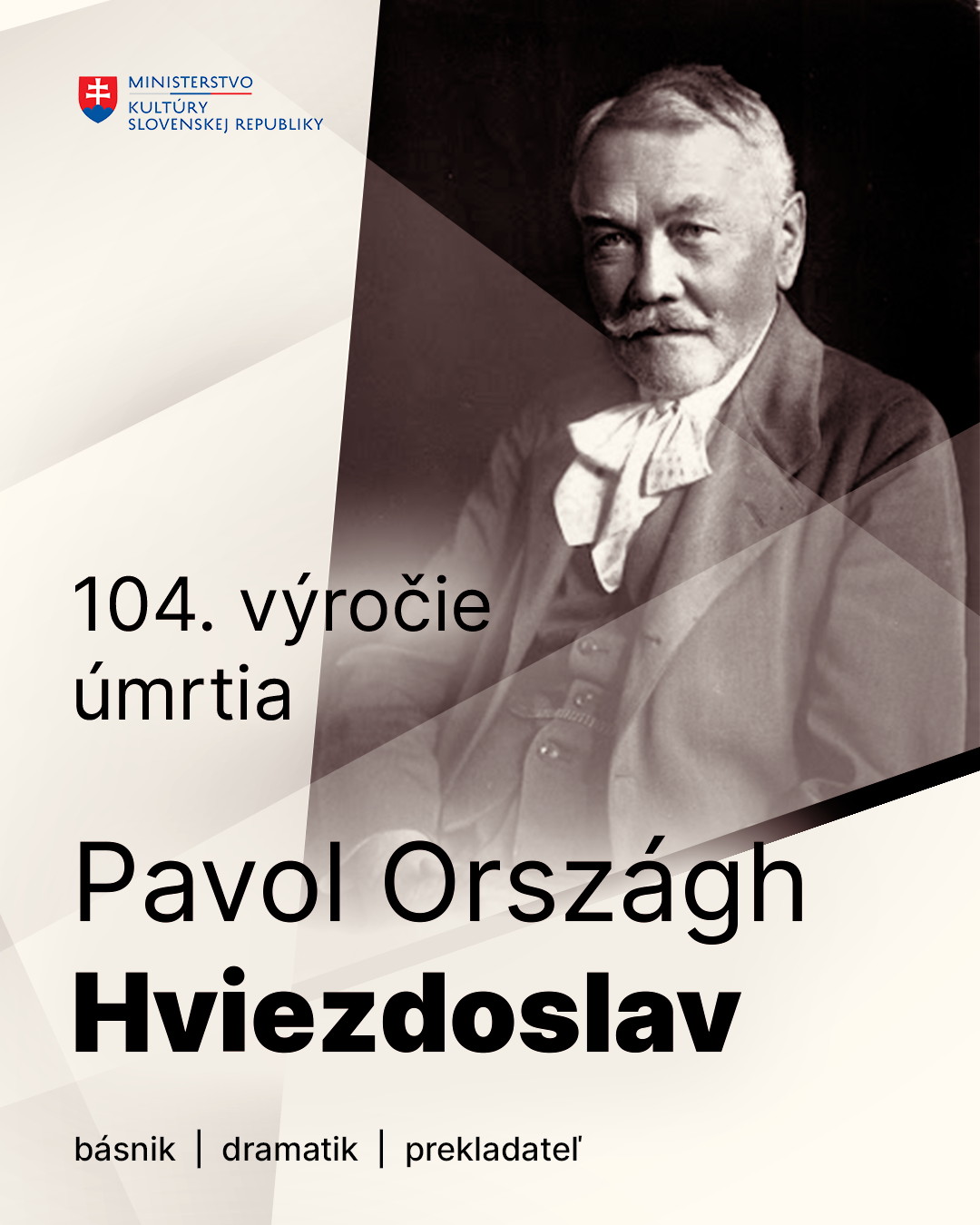 Pripomíname si 104. výročie úmrtia Pavla Országha Hviezdoslava