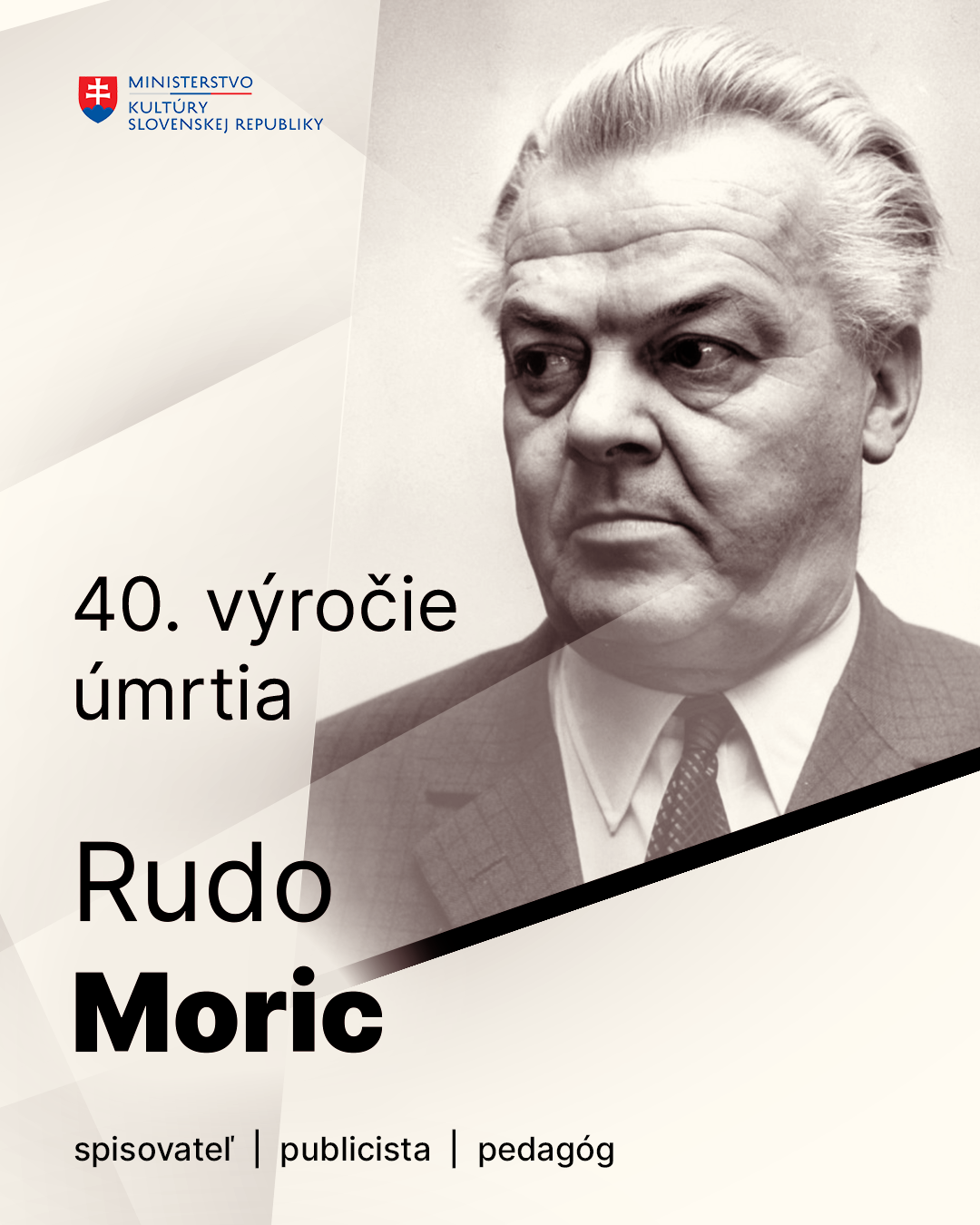 Pripomíname si 40. výročie úmrtia Ruda Morica