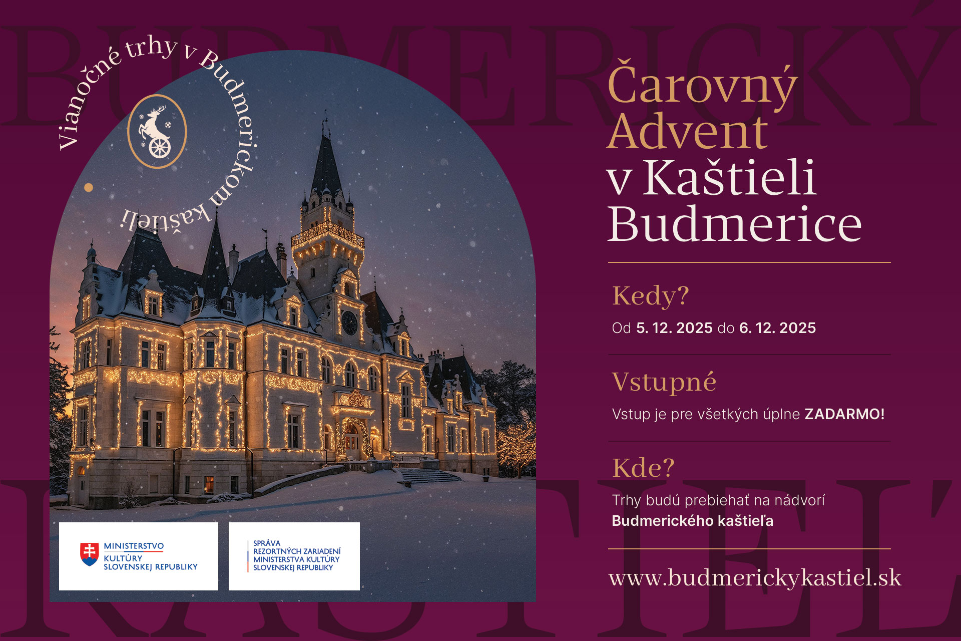 Čarovný Advent v Kaštieli Budmerice