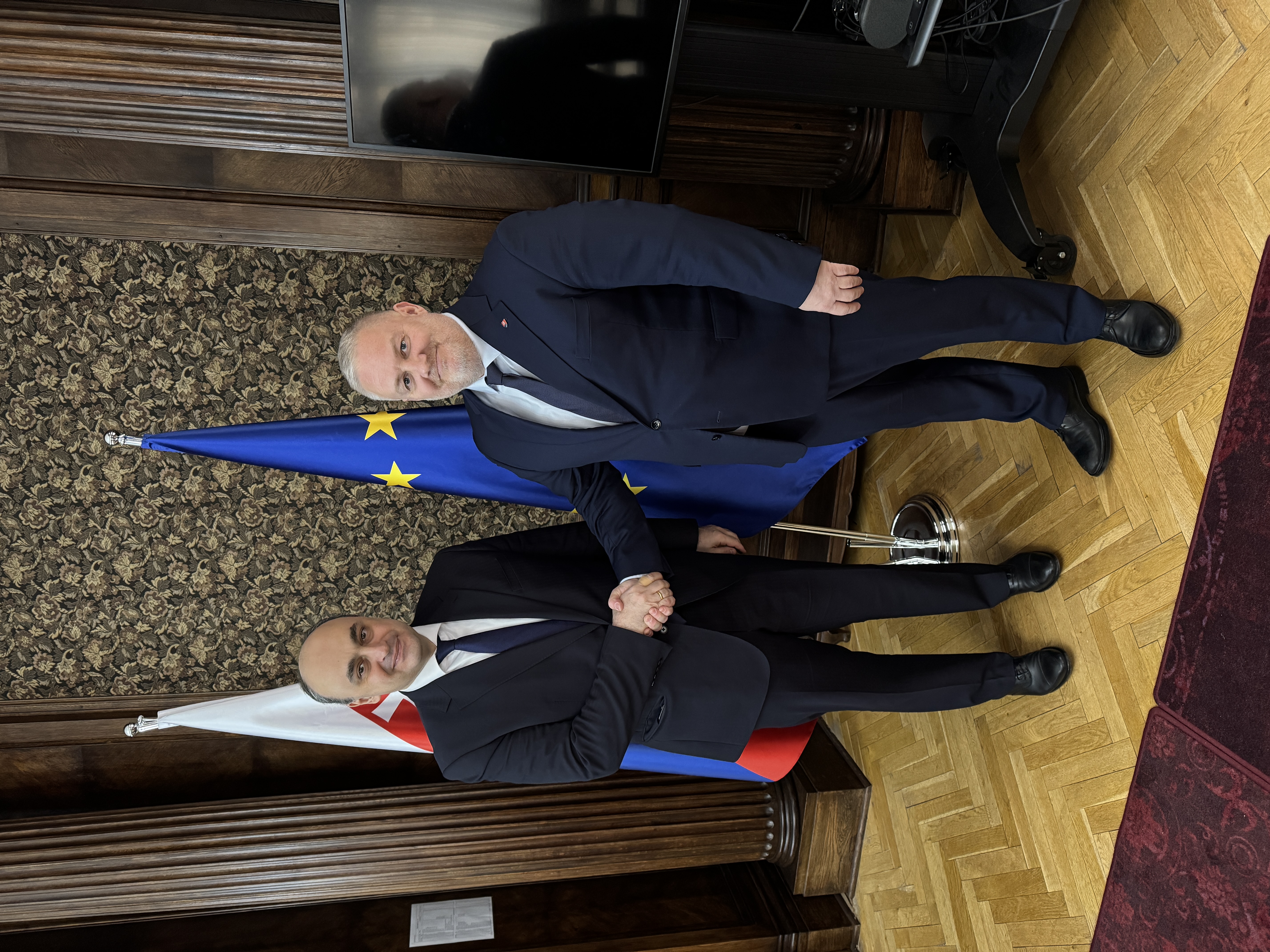 Štátny tajomník Ministerstva kultúry SR Mário Maruška prijal gruzínskeho veľvyslanca J. E. Konstantine Kvachakidze