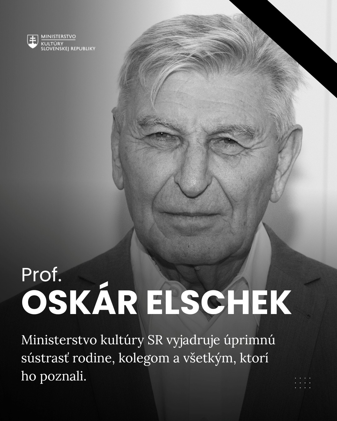 Opustil nás Prof. Oskár Elschek