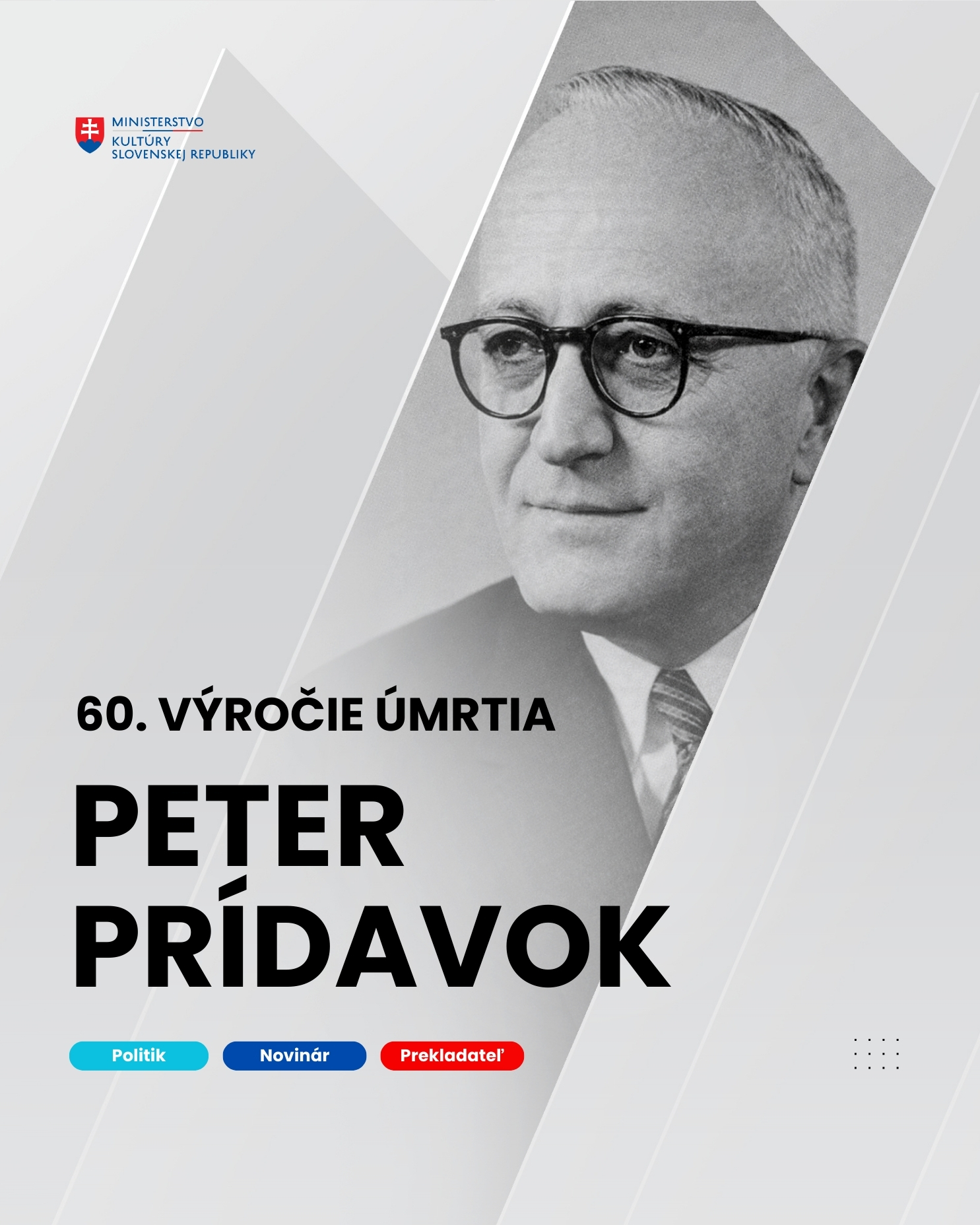 Pripomíname si 60. výročie úmrtia Petra Prídavka