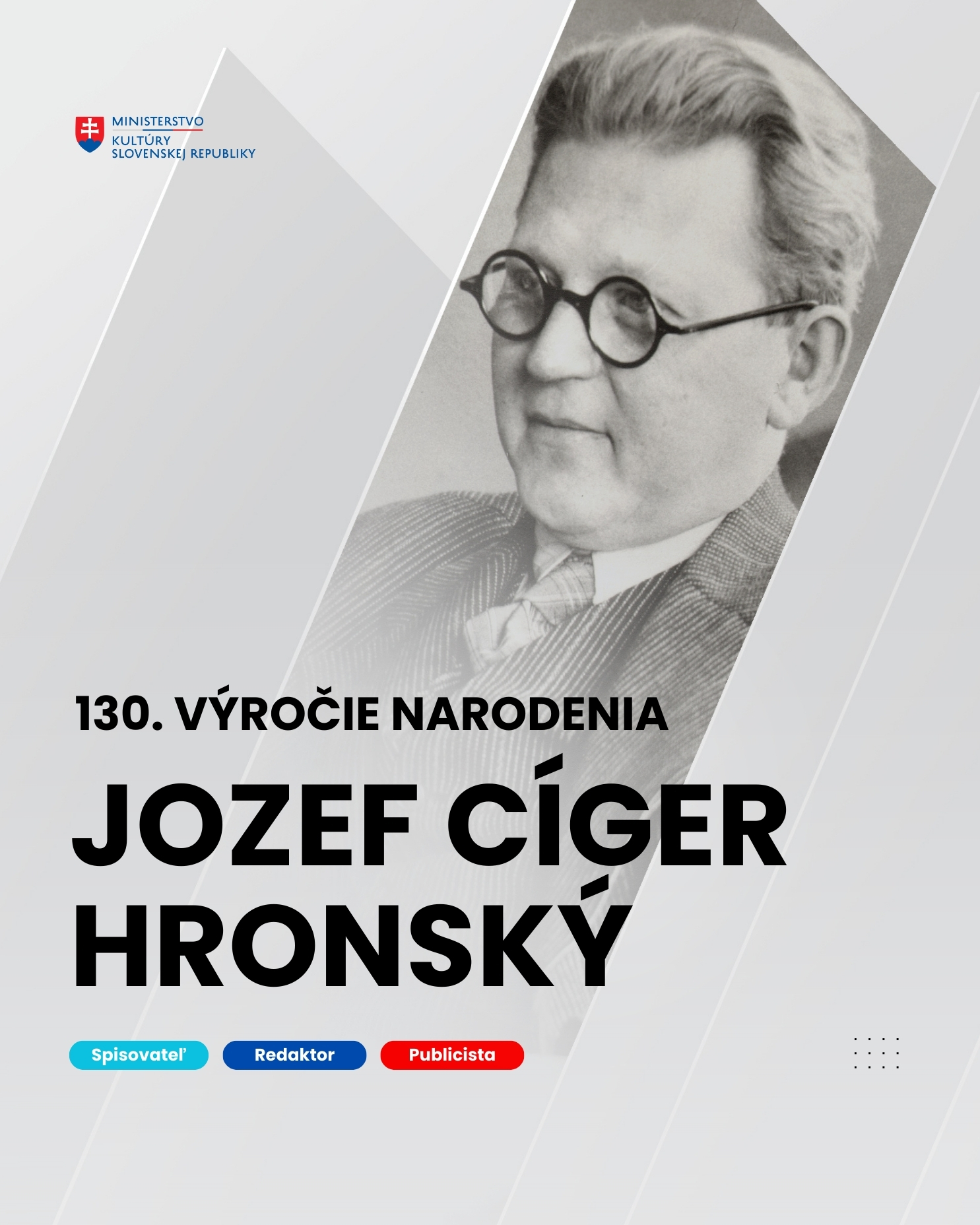 Pripomíname si 130. výročie narodenia Jozefa Cígera Hronského
