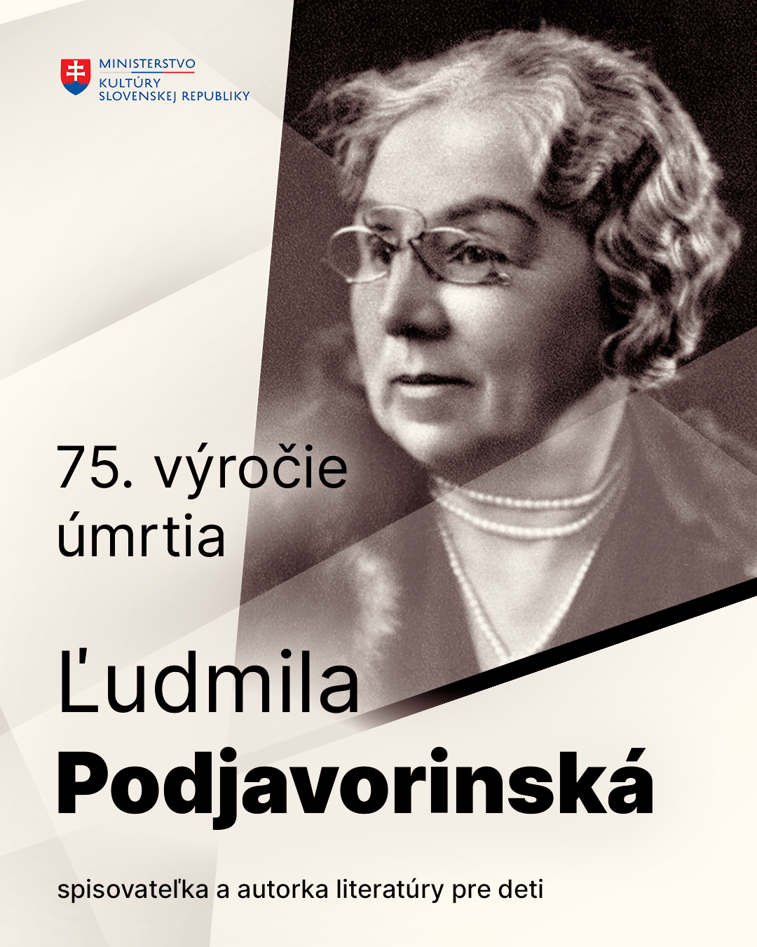 Pripomíname si 75. výročie úmrtia Ľudmily Podjavorinskej