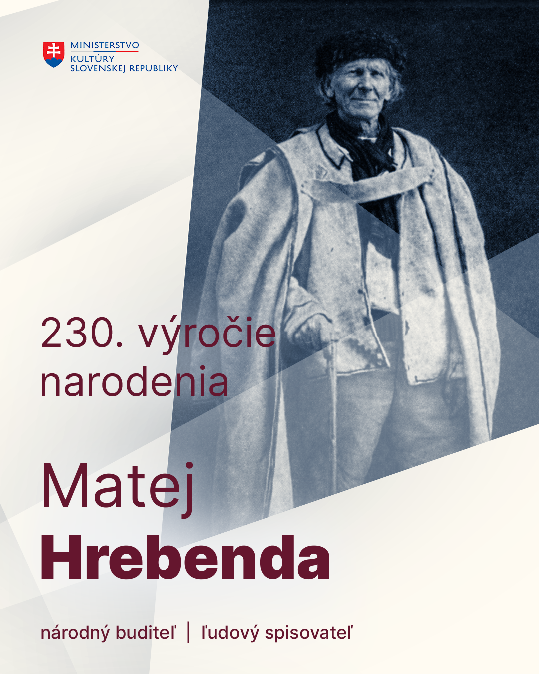 Pripomíname si 230. výročie narodenia Mateja Hrebendu
