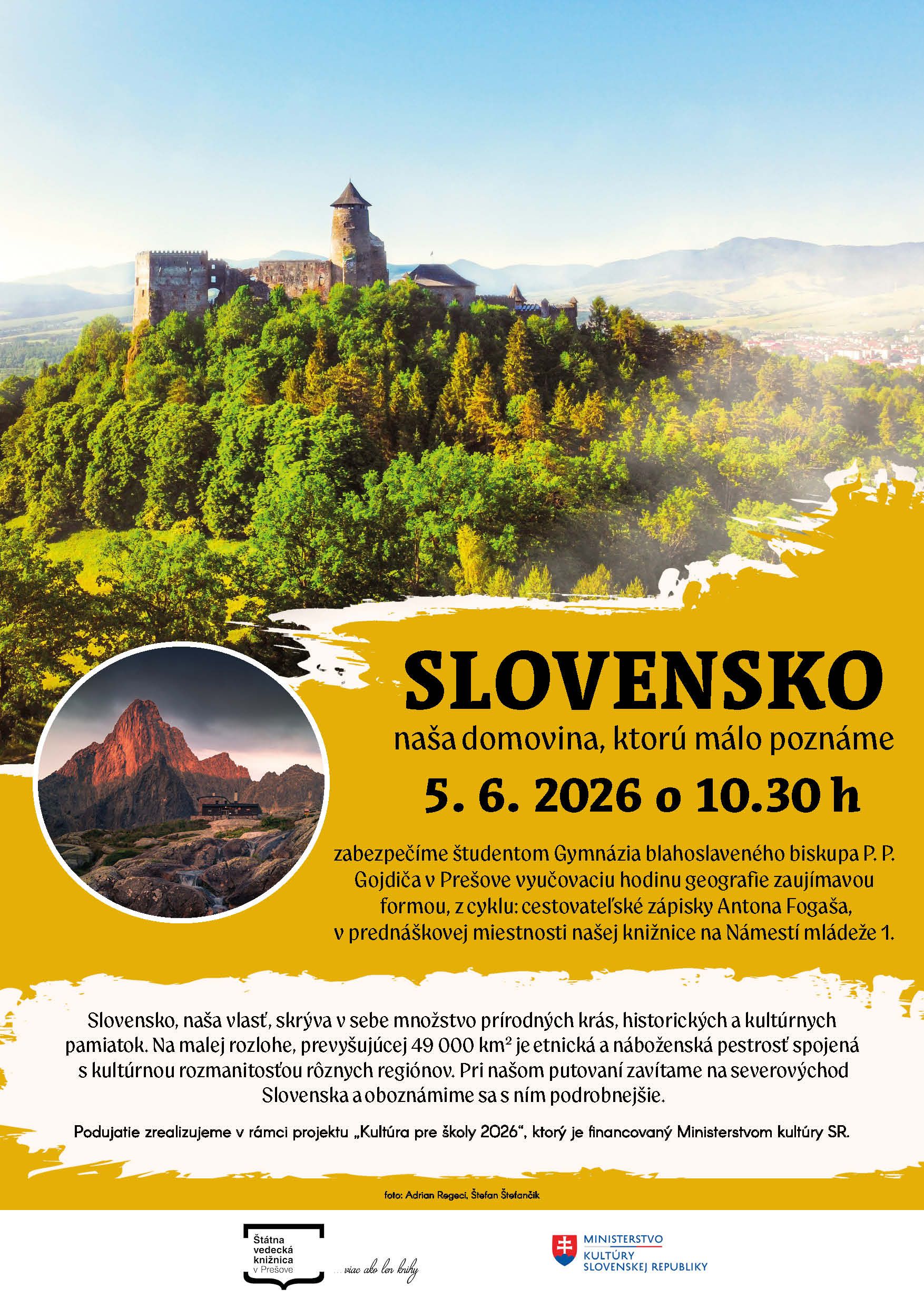 Slovensko – naša domovina, ktorú málo poznáme 