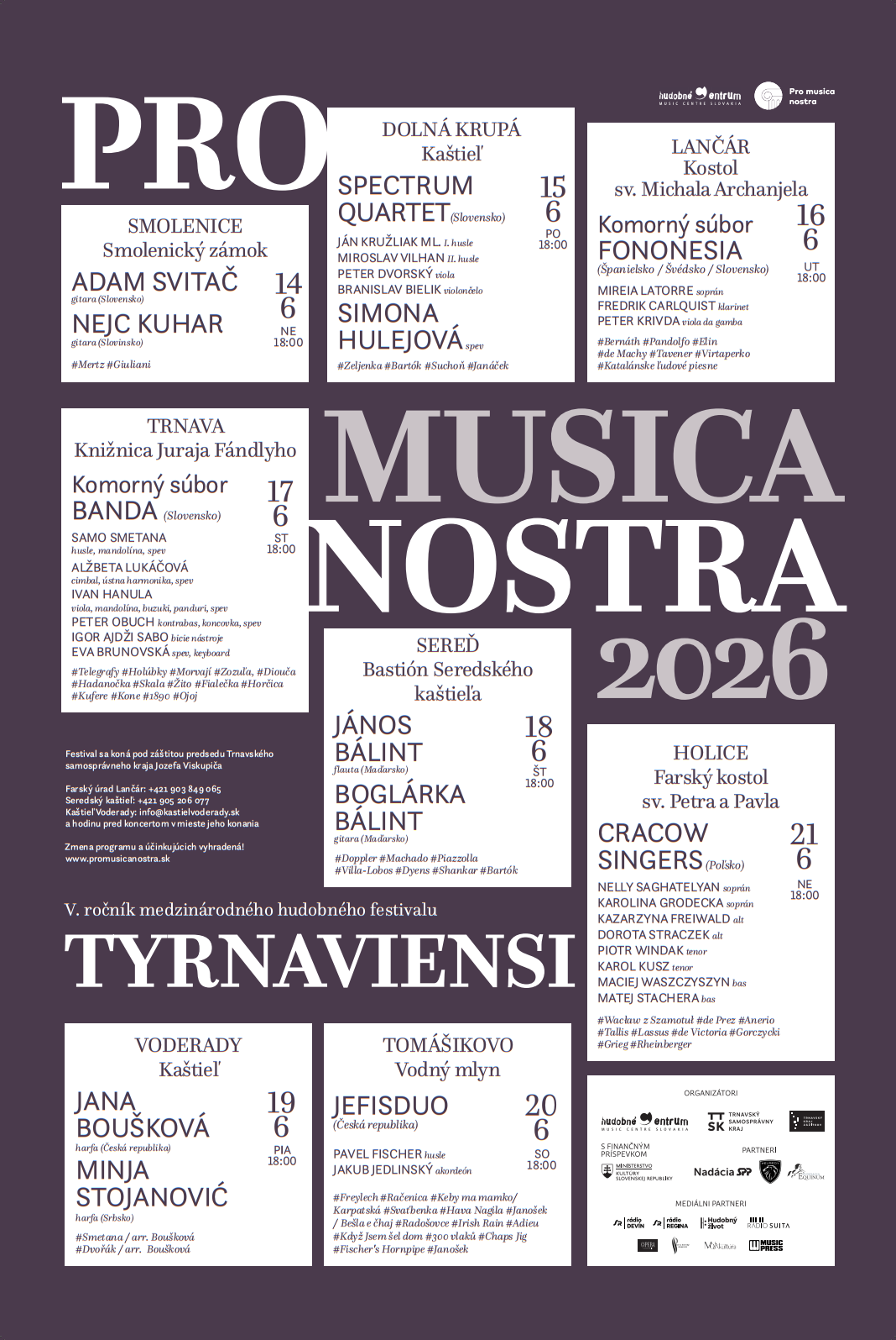 OBĽÚBENÝ FESTIVAL KLASICKEJ HUDBY UŽ PO PIATYKRÁT ZAVÍTA DO TRNAVSKÉHO KRAJA
