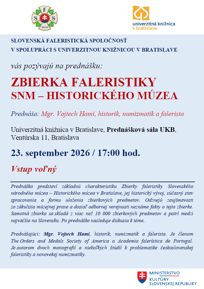Zbierka faleristiky SNM – Historického múzea  