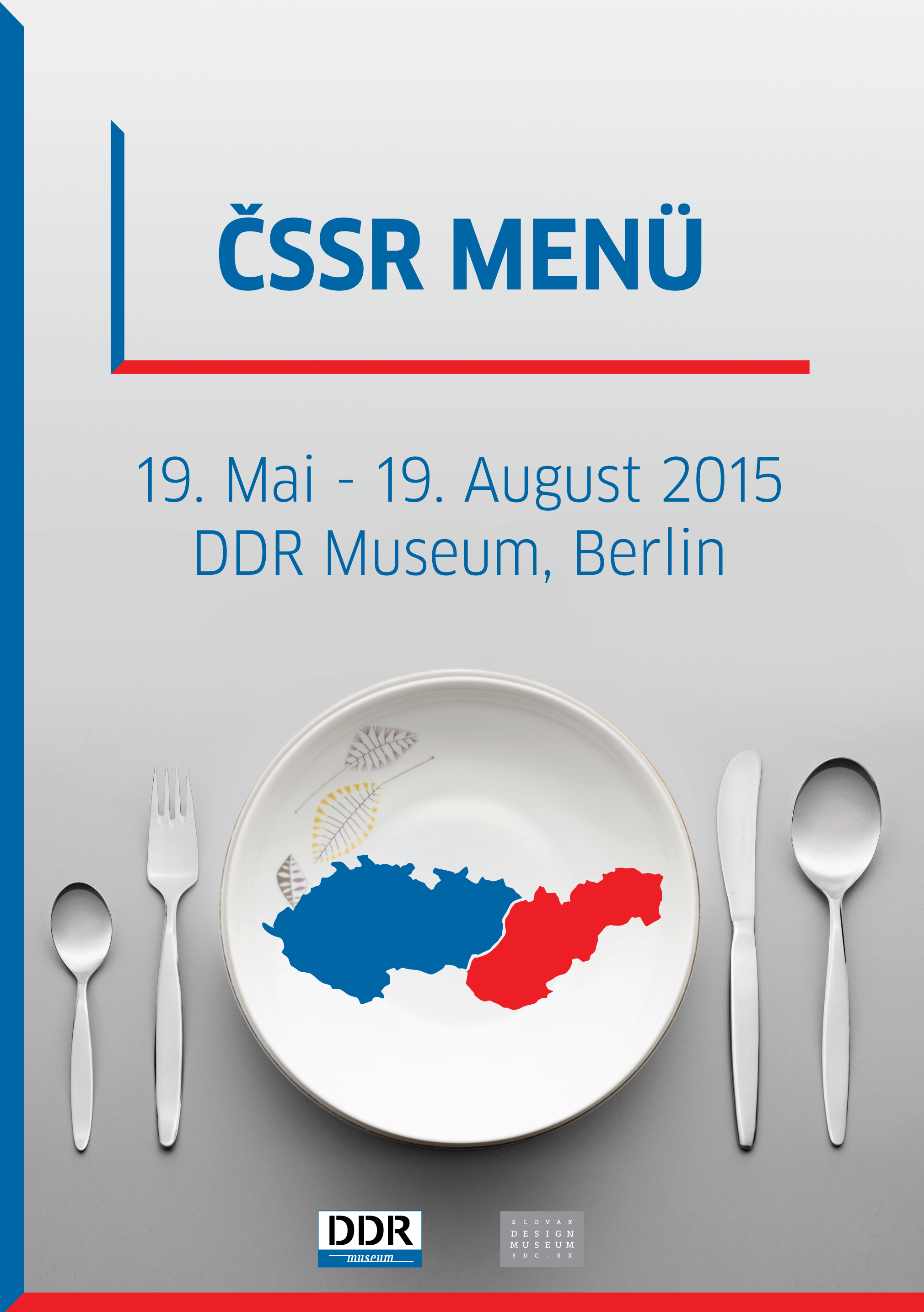 Vizuál výstavy ČSSR Menu. Autor: Maroš Schmidt