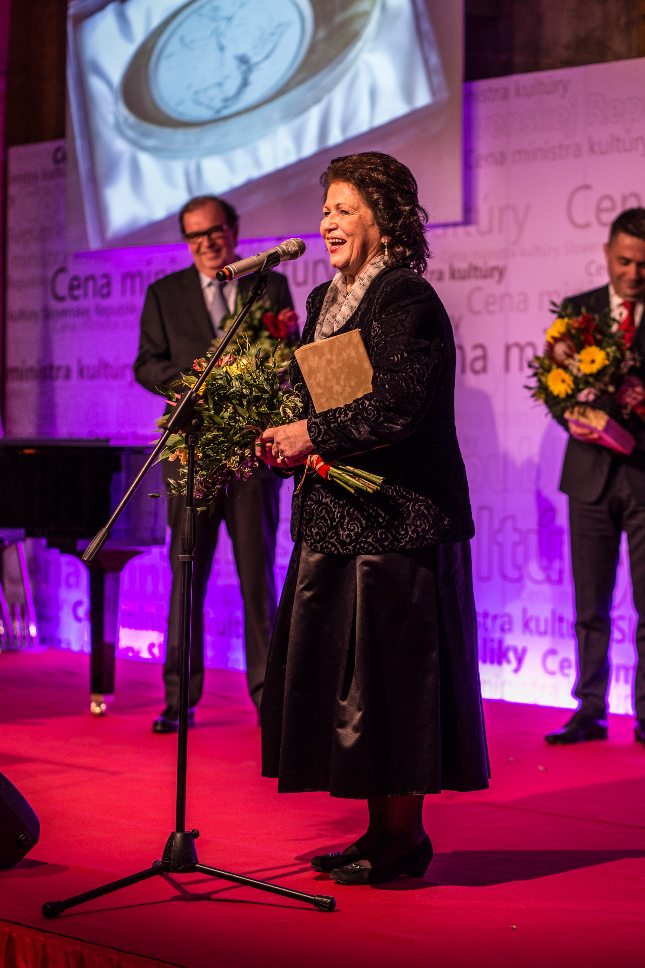 Izabela Pažitková počas ďakovnej reči.  Foto: MKSR/Katarína Acél - Gáliková