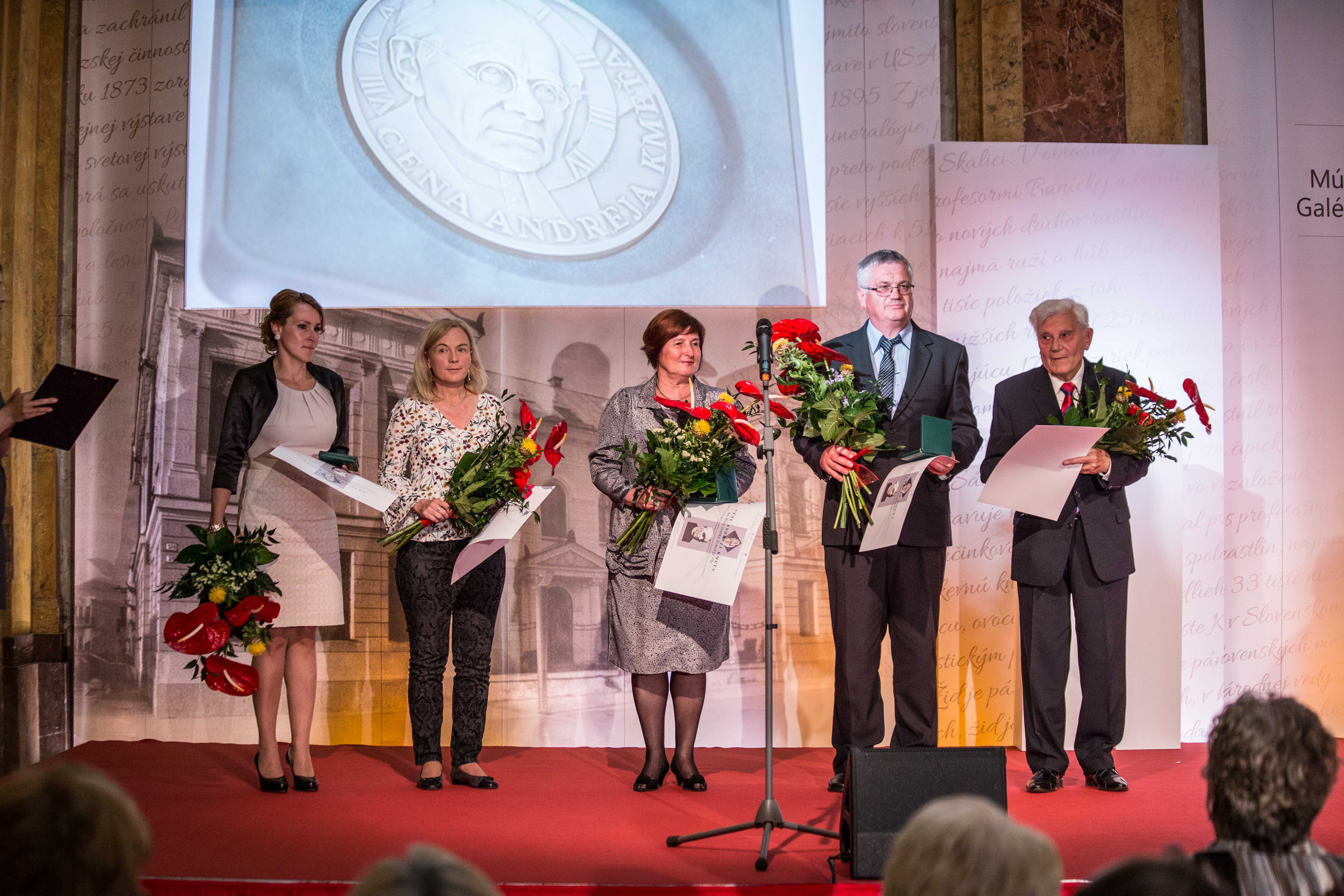 Laureáti Ceny Andreja Kmeťa. Foto: Katarína Acél - Gáliková