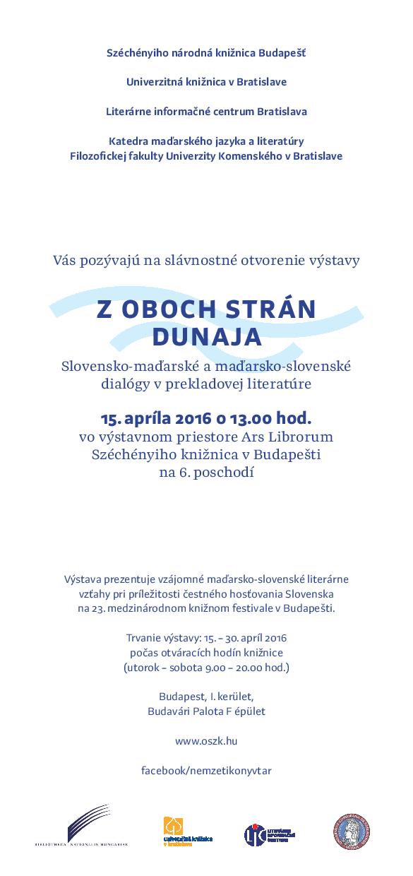 Pozvánka na vernisáž výstavy