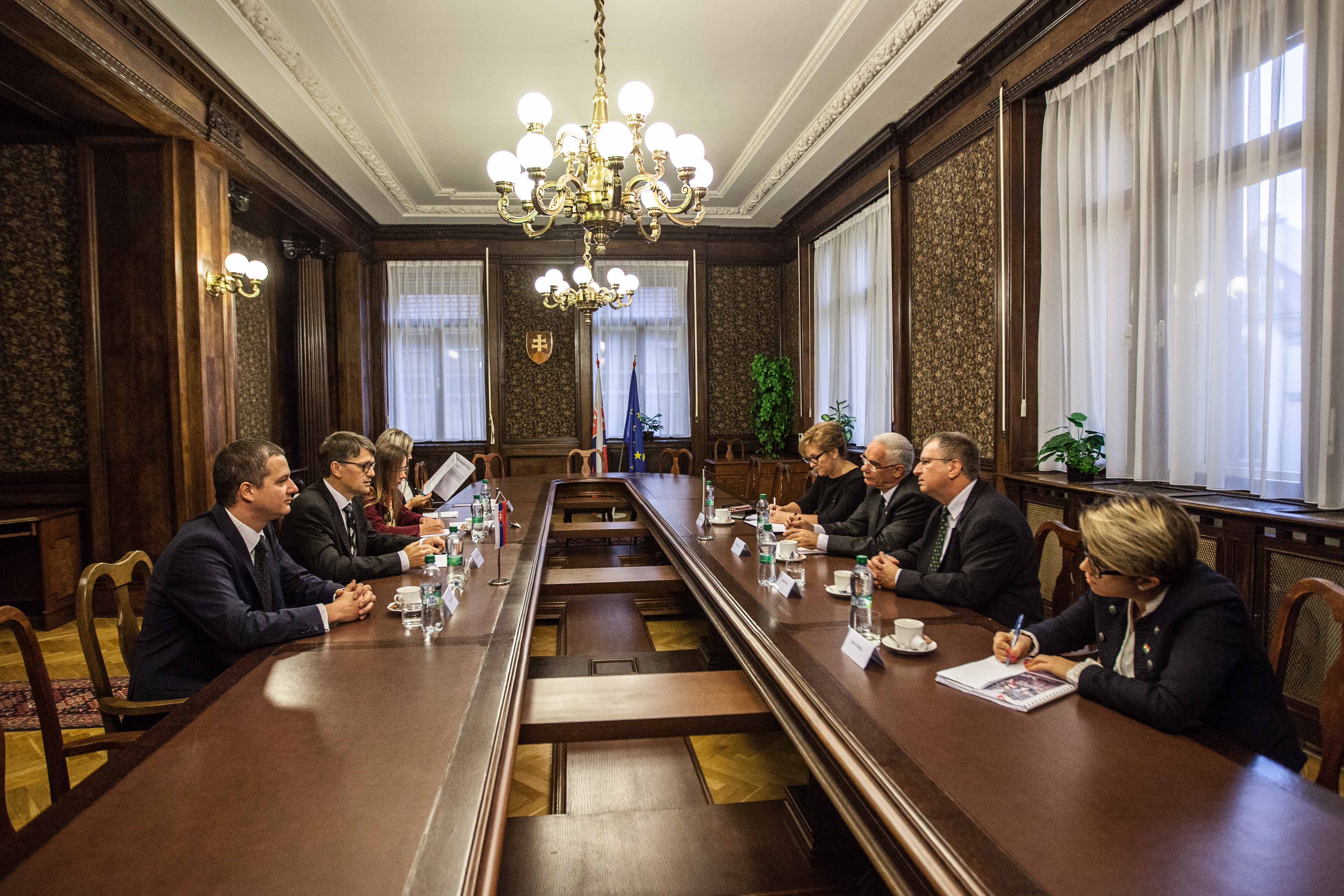 Minister kultúry prijal svojho maďarského rezortného kolegu Zoltána Baloga Foto: Katarína Acél - Gáliková